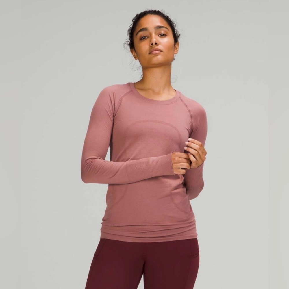 Lululemon SWIFTLY TECH LONG SLEEVE SHIRT 2.0 Spiced Chai/Spiced Chai Size 18